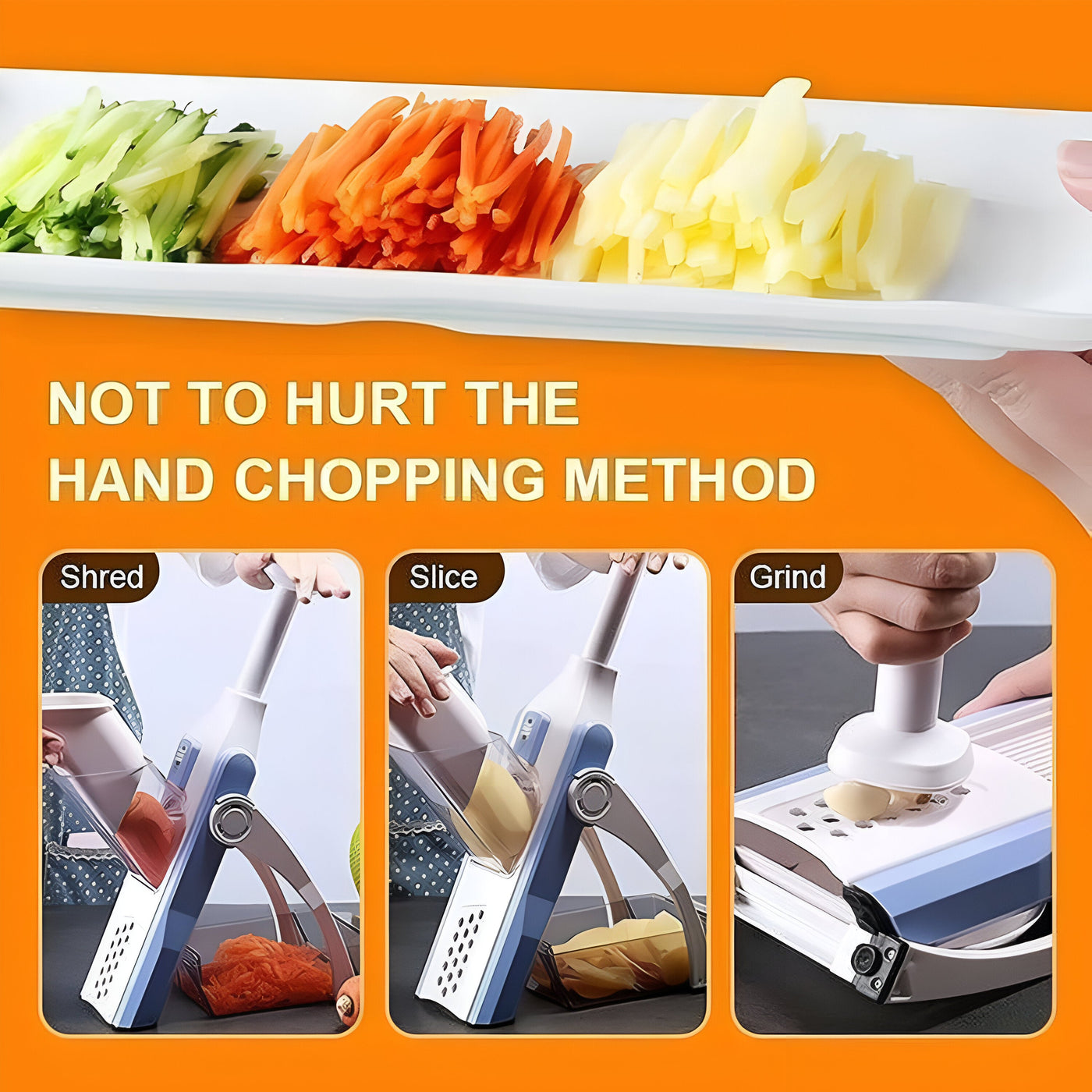 Vegetable Cutter - Multifunction Safe Kitchen Cutter Chopper - Fruit - Salad - Slicing Tool
